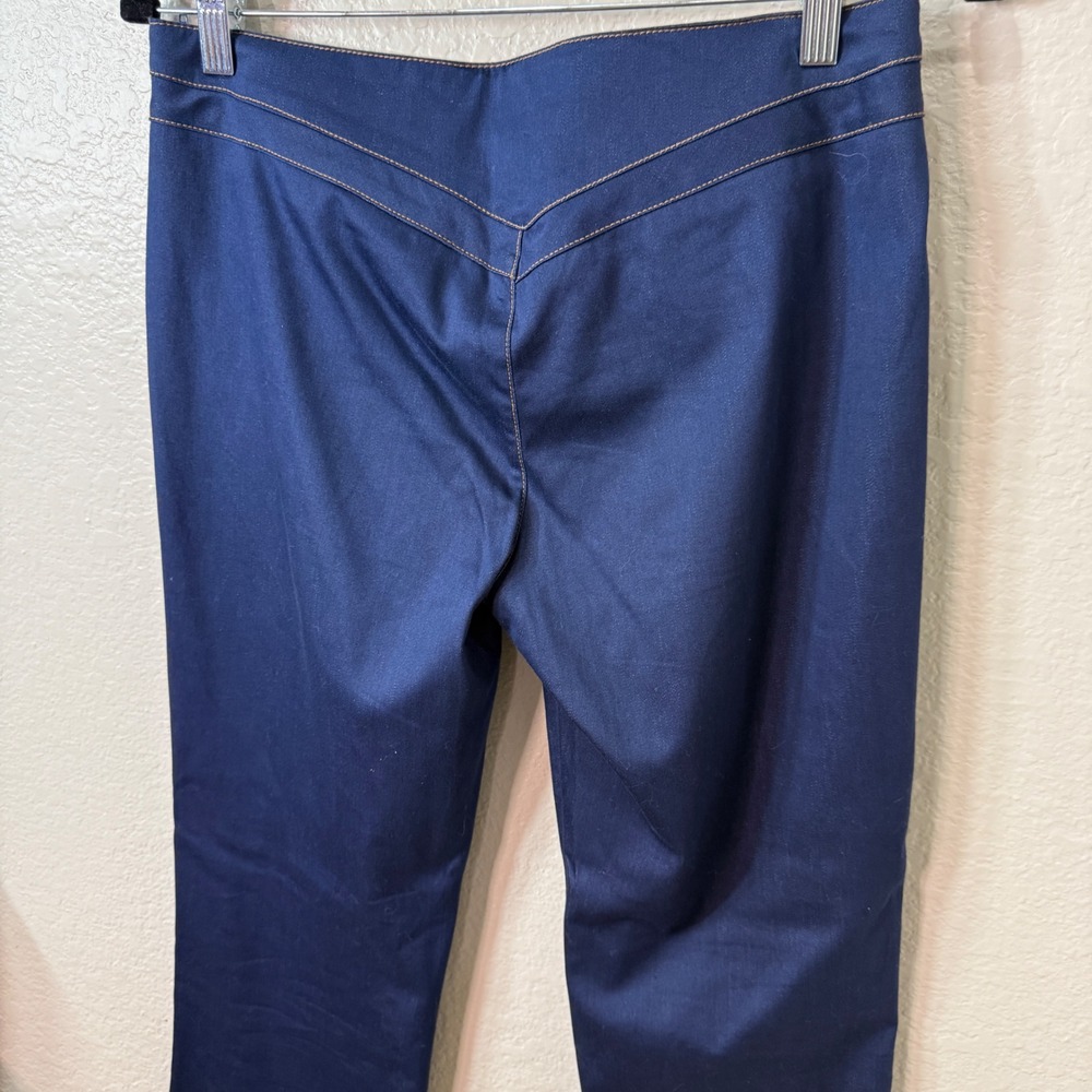 Guess Jeans Dark Blue V-Yoke Straight Leg Pants Sz 30 Western 70's Style - Picture 8 of 9